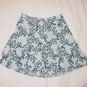 Kimchi Blue Light Blue Floral Skirt