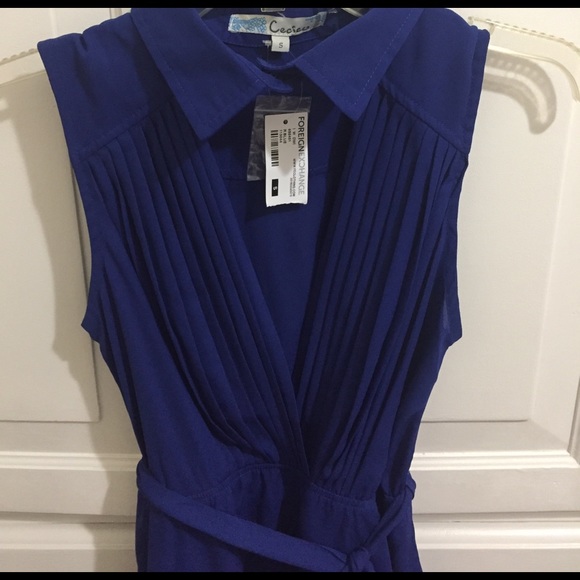 Royal blue  size S  NWT Foreign Exchange brand - Picture 3 of 5