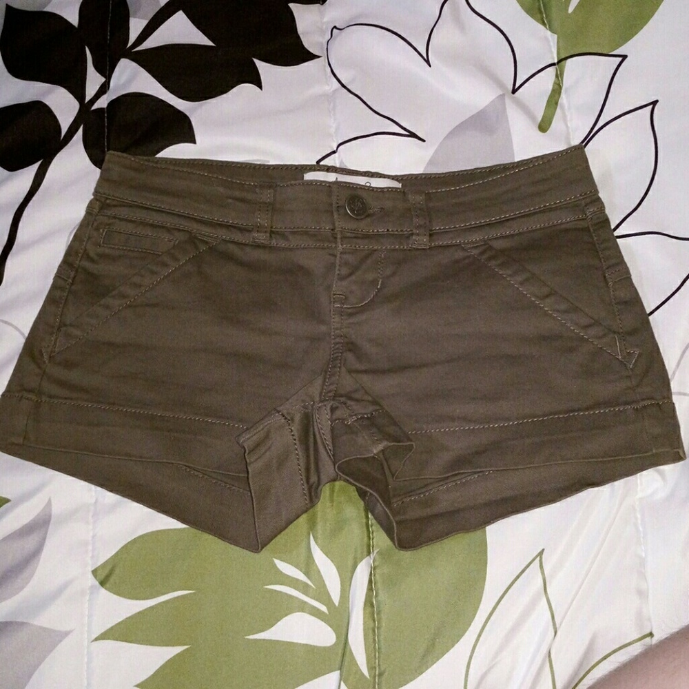 Olive green shorts