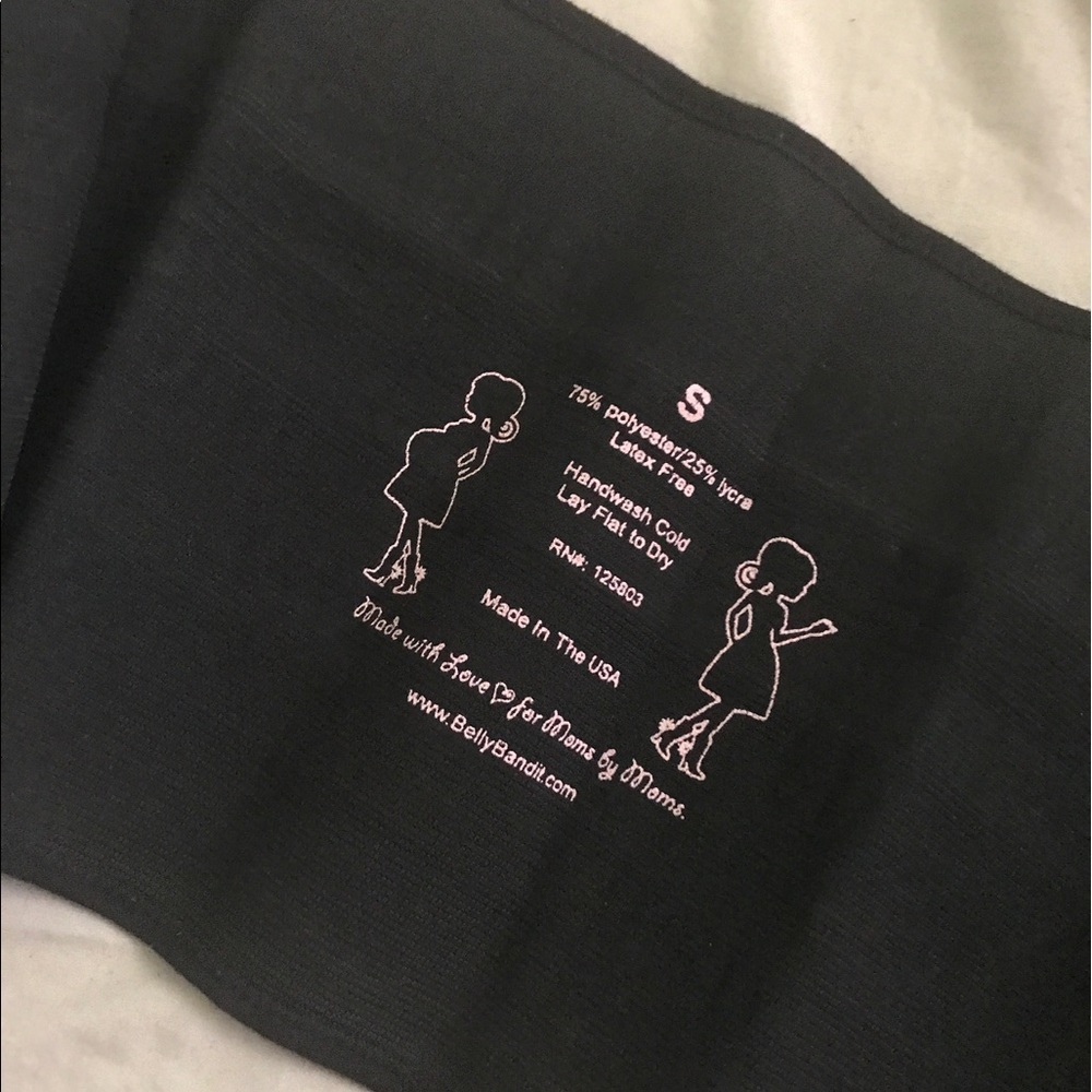 Black Bamboo Small Maternity Belly Bandit
