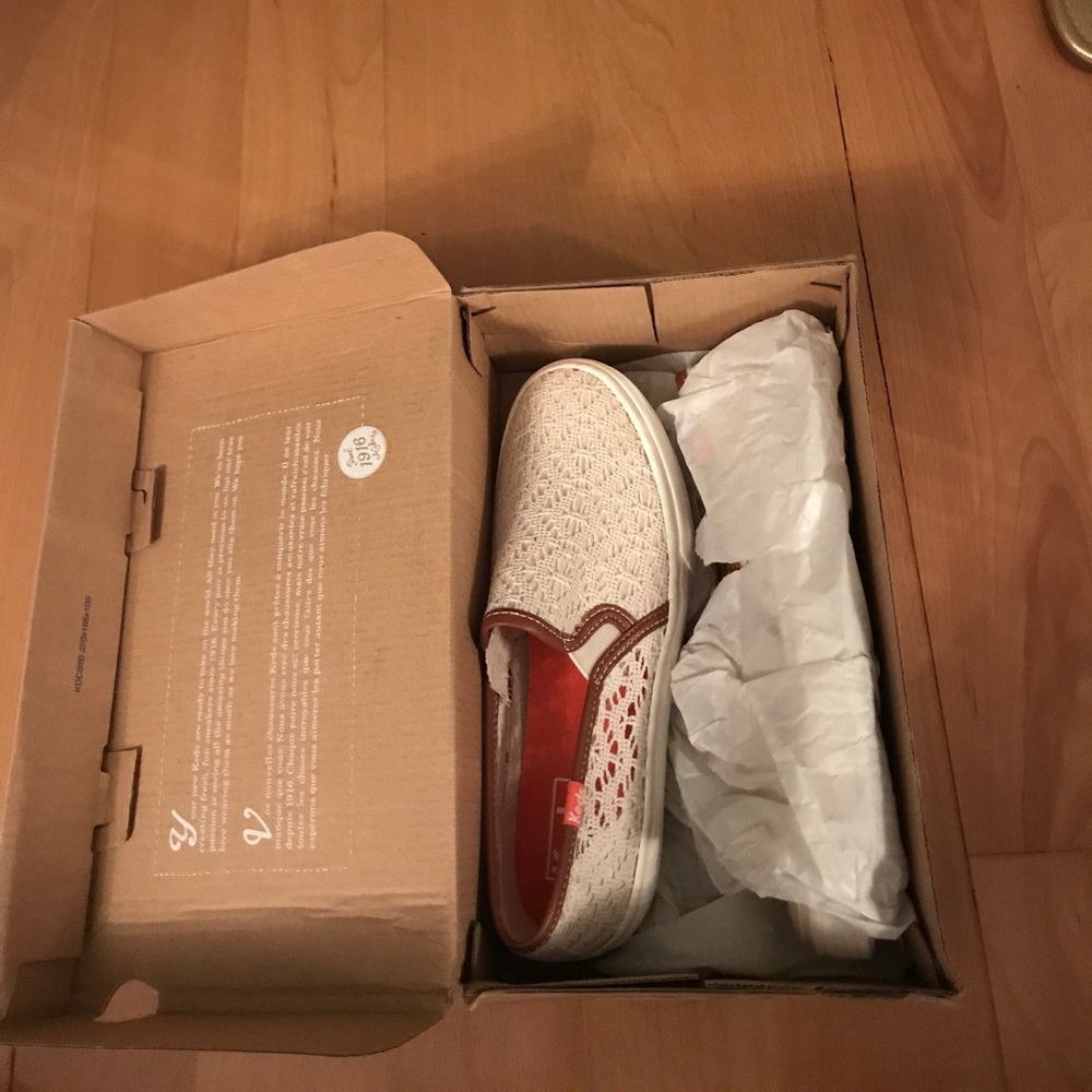 Keds Crochet slip ons.