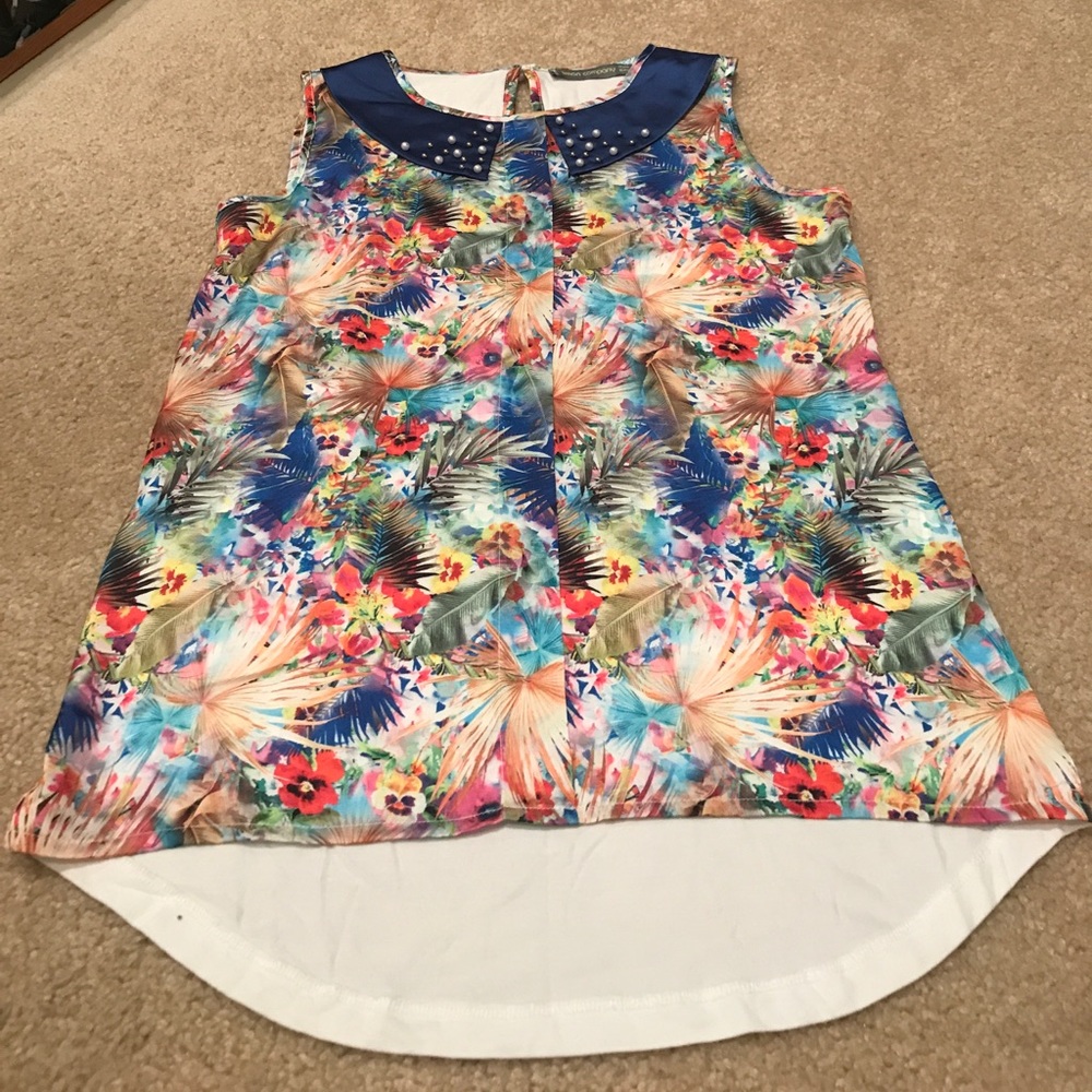 Girls woven tank top in beautiful vibrant colors