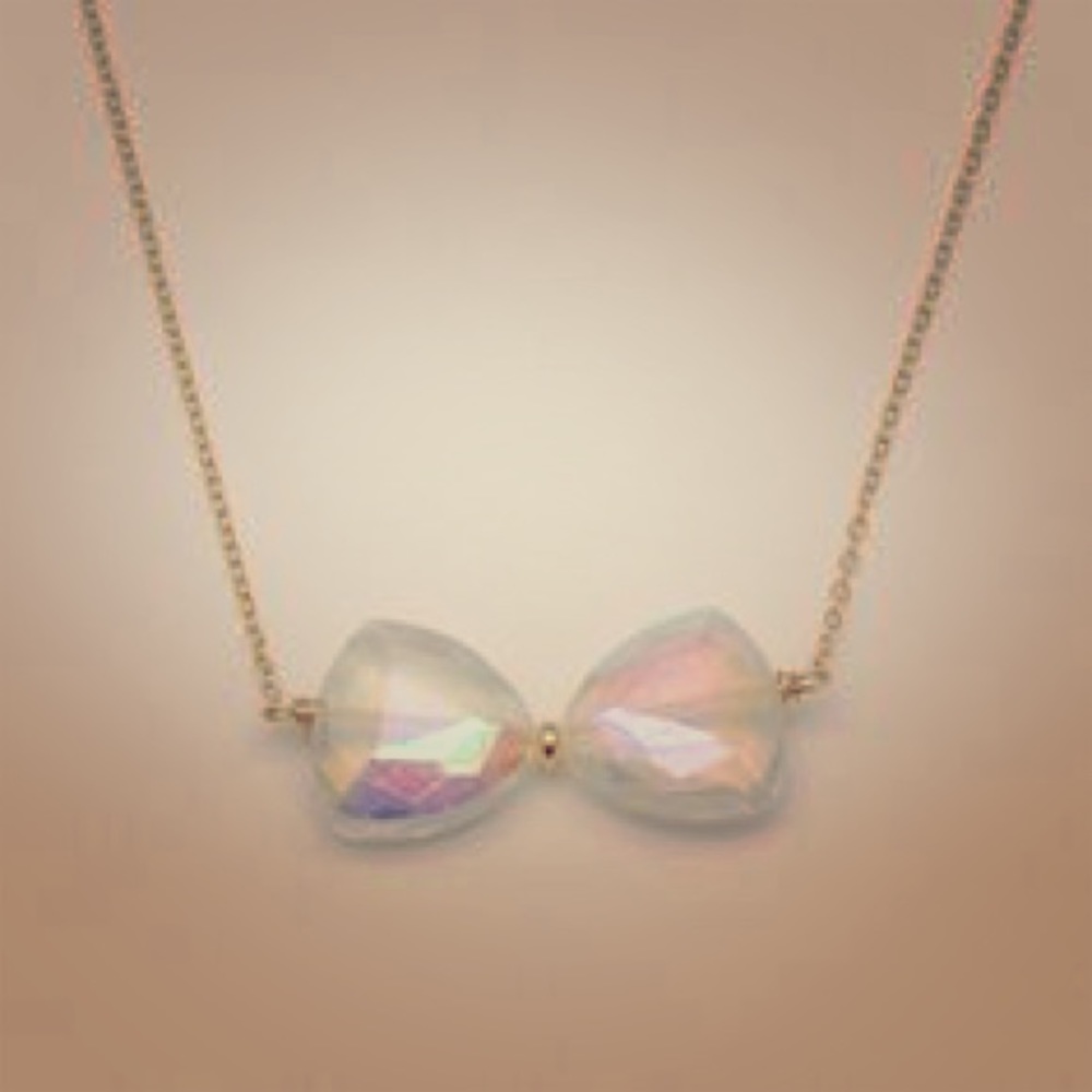 Bourbon and Boweties Clear Necklace