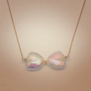 Bourbon and Boweties Clear Necklace