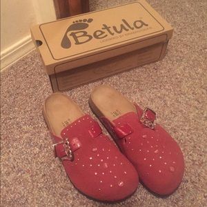 NEW- never been worn Red Betula Birkenstock