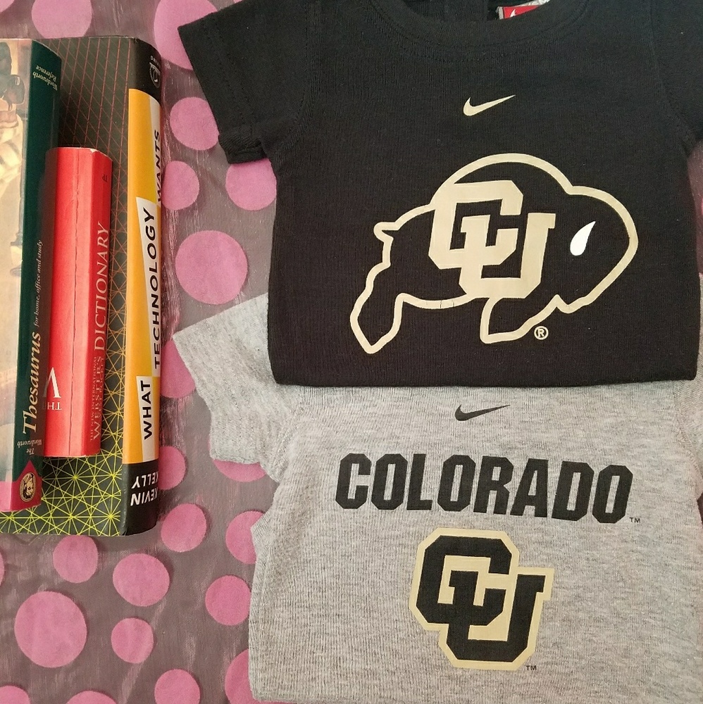 Infant NIKE Colorado CU Buffs Onesies 2 Pieces