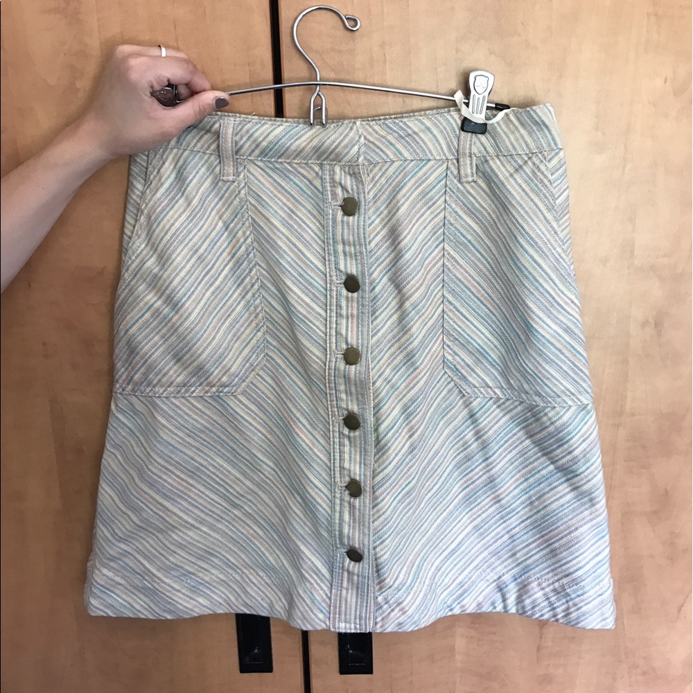 Anthropologie Pastel Mini Skirt