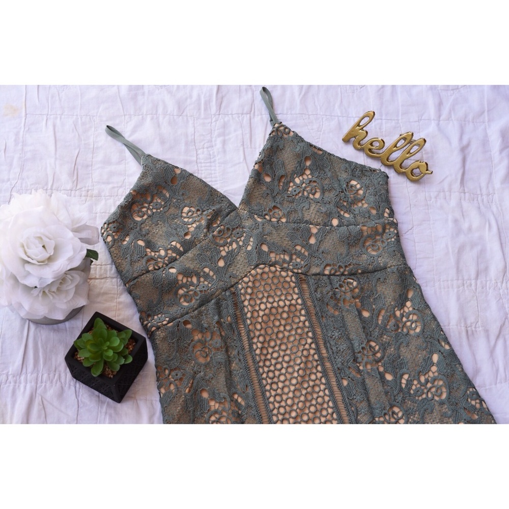 NWT ROMEO AND JULIET FOREST LACE MIDI DRESS 🦋