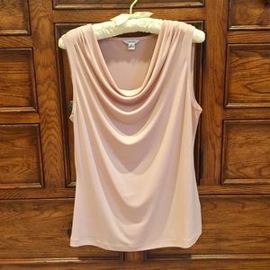 Calvin Klein drape-neck sleeveless top
