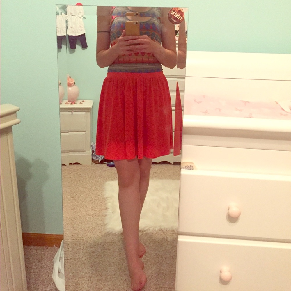 Old Navy Orange skater skirt