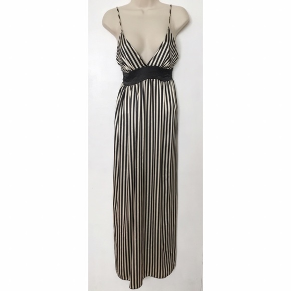 Forever Dresses & Skirts - Striped Black and White Strapped Dress