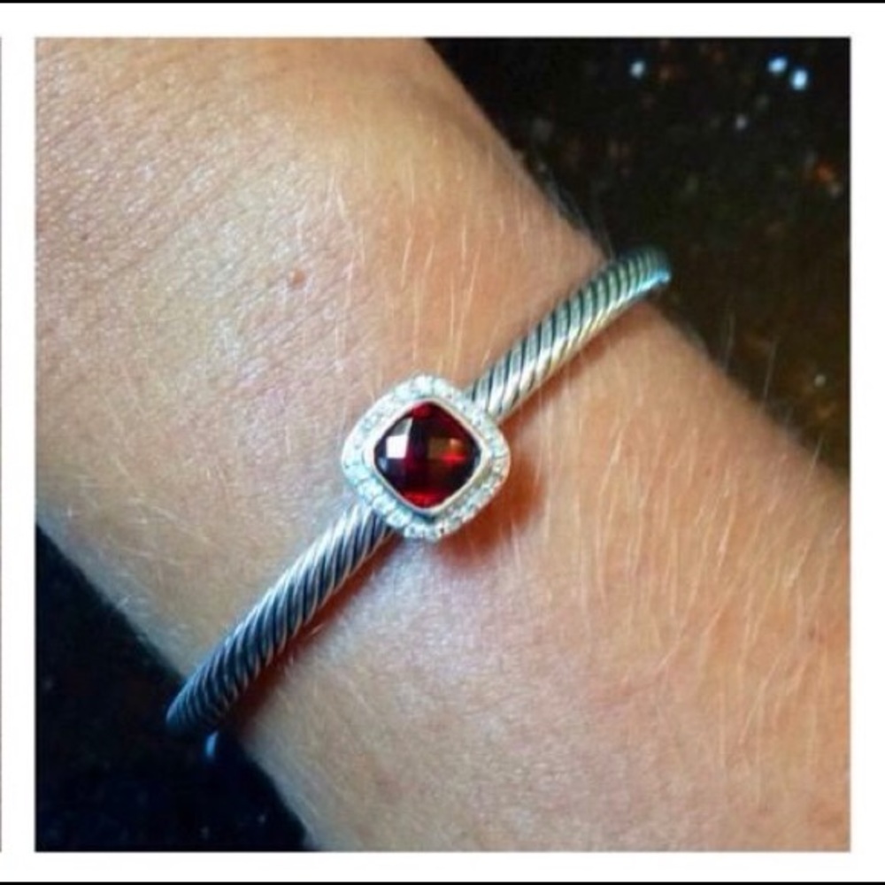 *SOLD* David Yurman Albion Garnet Bracelet - Picture 2 of 8