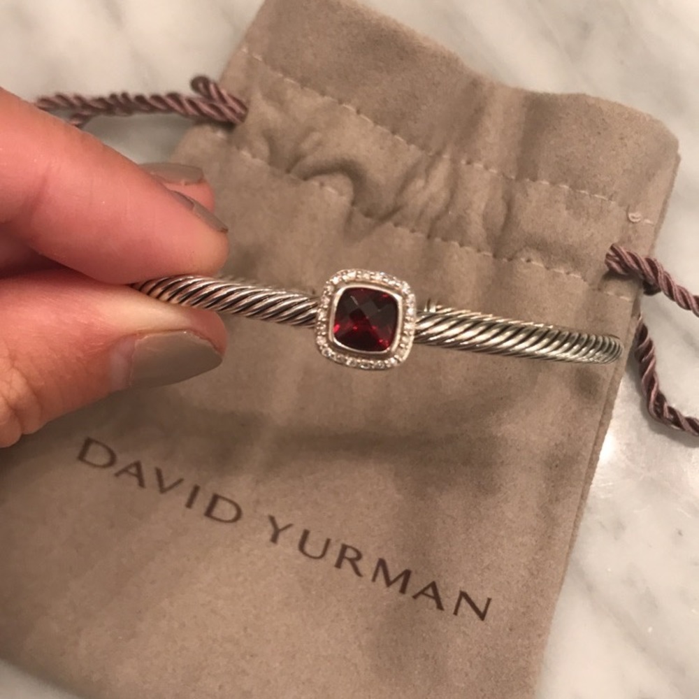*SOLD* David Yurman Albion Garnet Bracelet - Picture 1 of 8