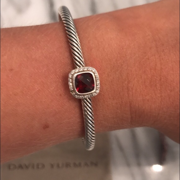 *SOLD* David Yurman Albion Garnet Bracelet - Picture 8 of 8