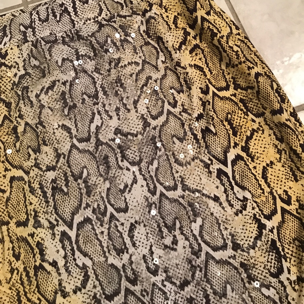Snake Sequence Skirt. Like New! - image 2
