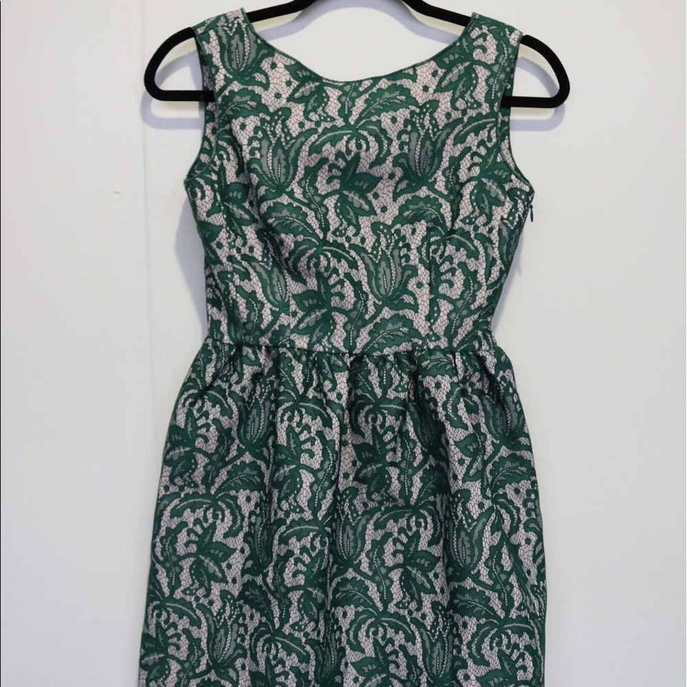 Zara Green Floral Dress