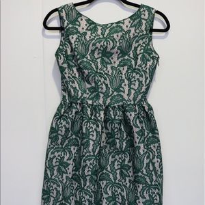 Zara Green Floral Dress
