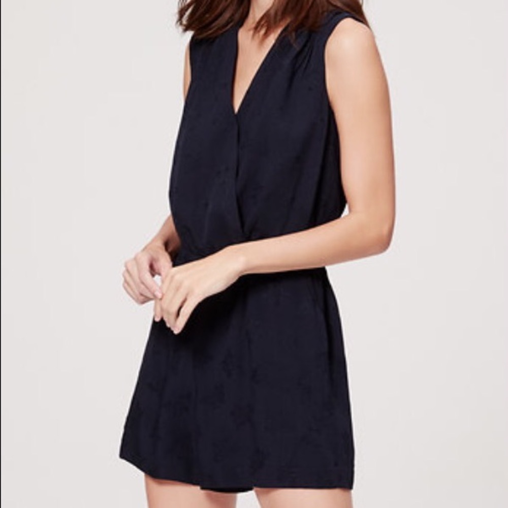 NEW LOFT navy romper! New with tags!