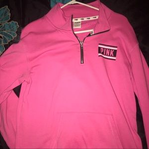 ❗️FLASH SALE❗️VS PINK HALF-ZIP SWEATER
