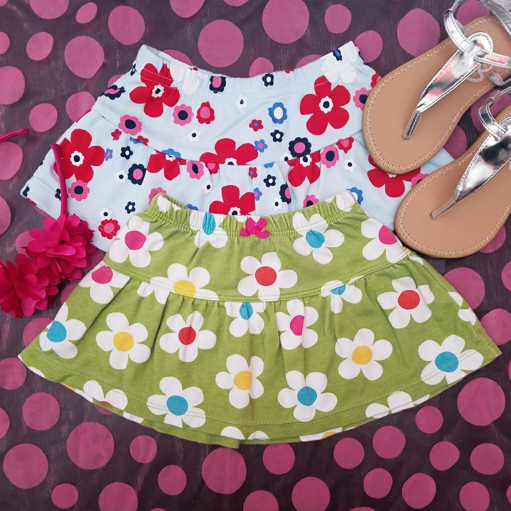 3-6 Month 2 Piece Floral Skirts