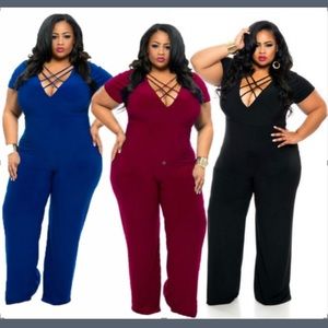 Plus size v neck body pants