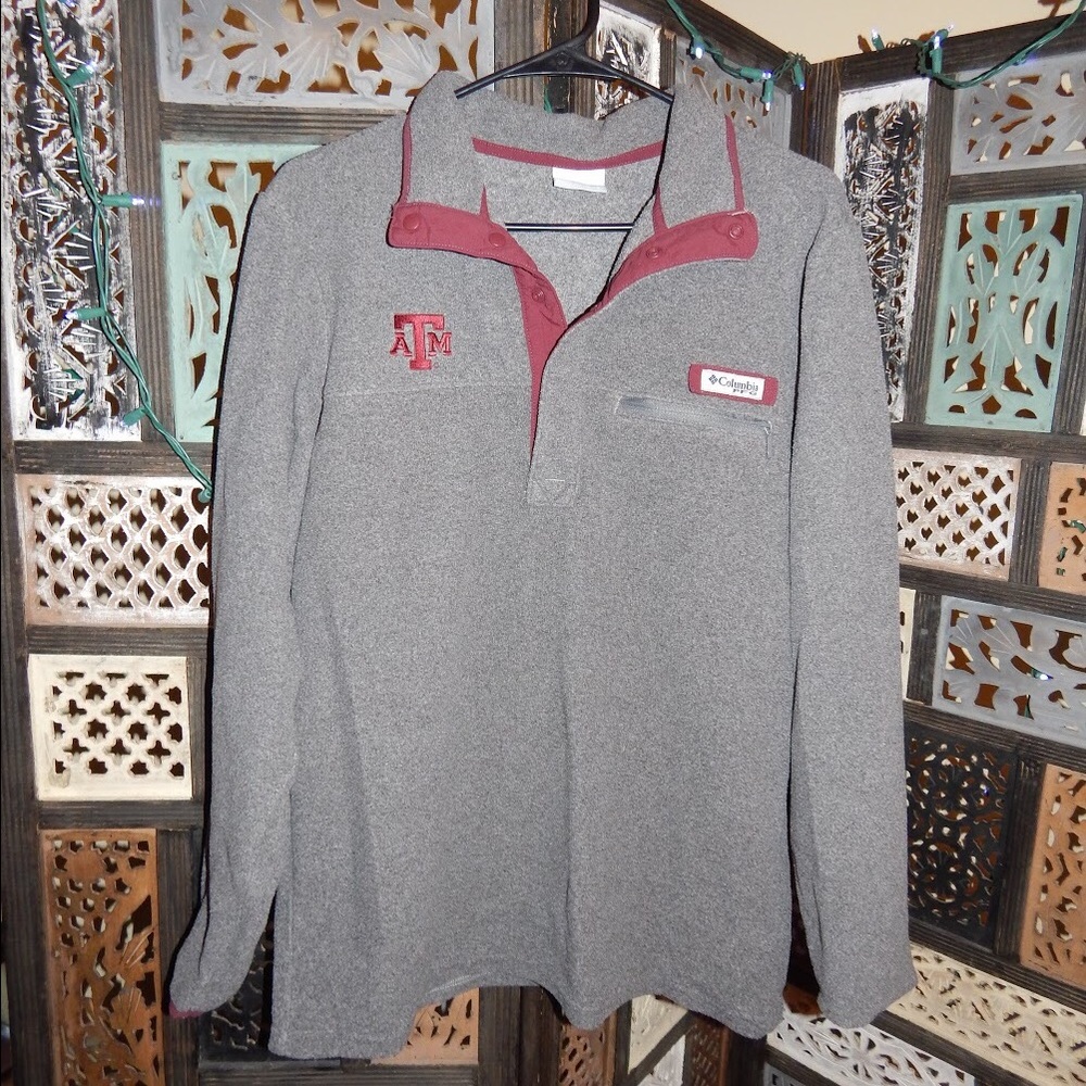 Gray Texas A&M Columbia Pullover