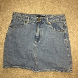 Mini denim skirt