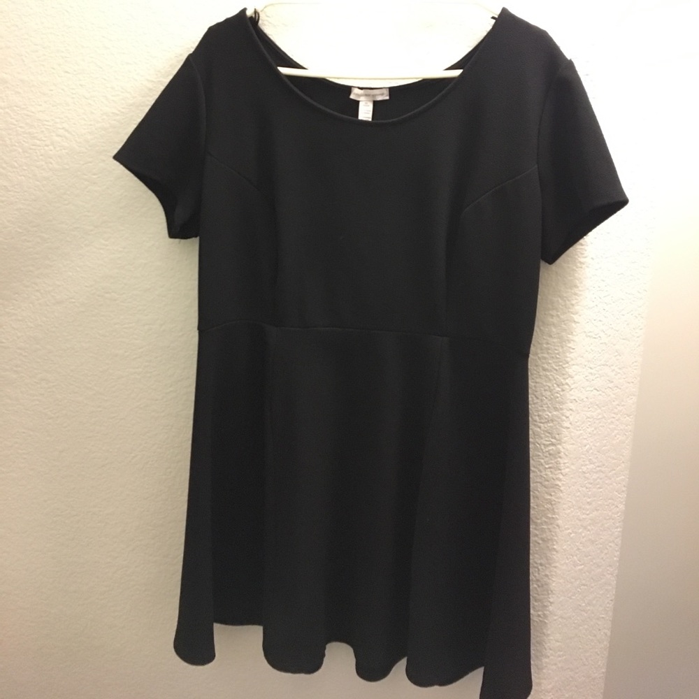 Black skater dress