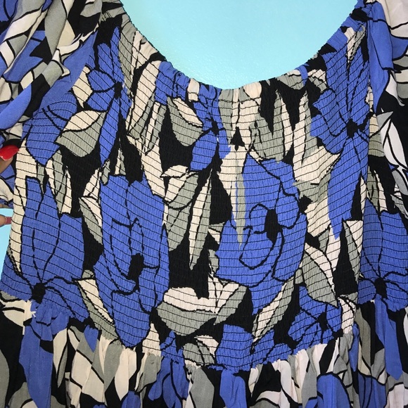 Free People Louise Smocked Printed Dress - Picture 6 of 8