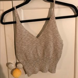 knitted cropped tank