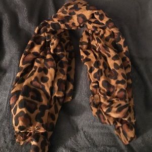 Cheetah print scarf