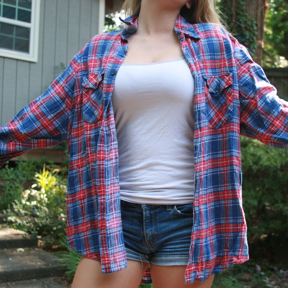 Red, White, and Blue Flannel