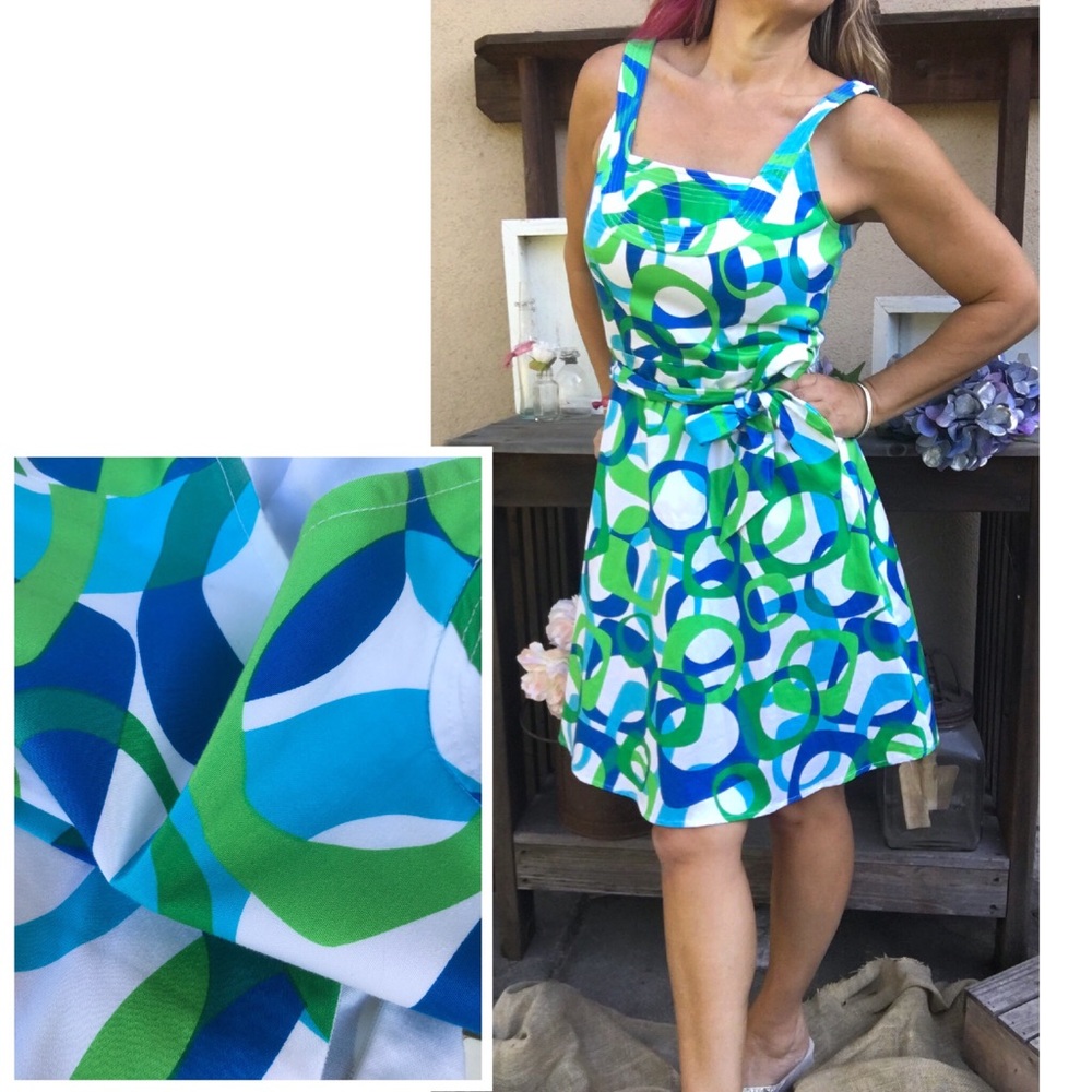 GRAPHIC	Spence Fit & Flare Tank Neck Knee-Length