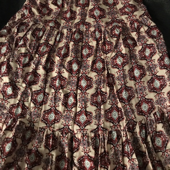 Purple patterned high neck dress - Picture 3 of 4