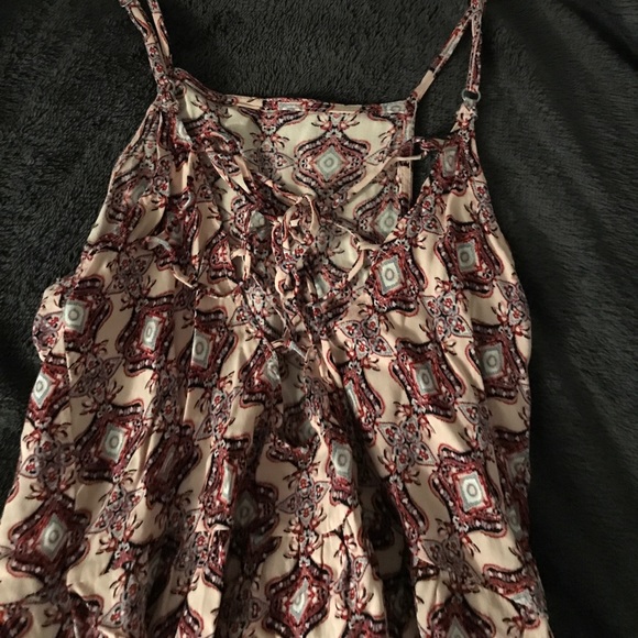 Purple patterned high neck dress - Picture 4 of 4