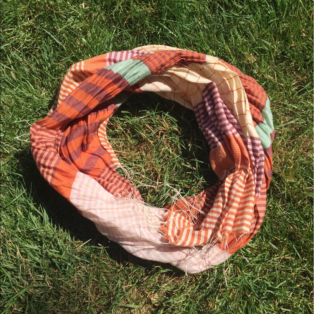 Silk and cotton blend scarf