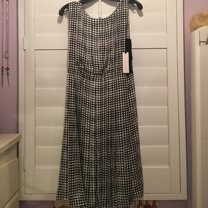 Black & White Grid Pattern Dress