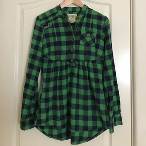 Billabong button up tunic, Sz S