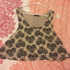 Tan crop top