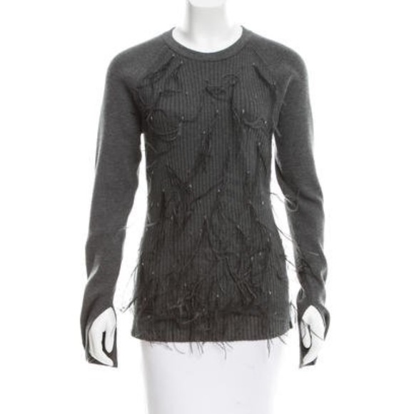 Jason Wu Fuzzy Feather Sweater - Picture 6 of 13