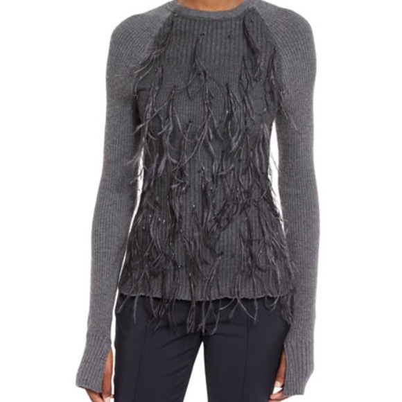 Jason Wu Fuzzy Feather Sweater - Picture 4 of 13