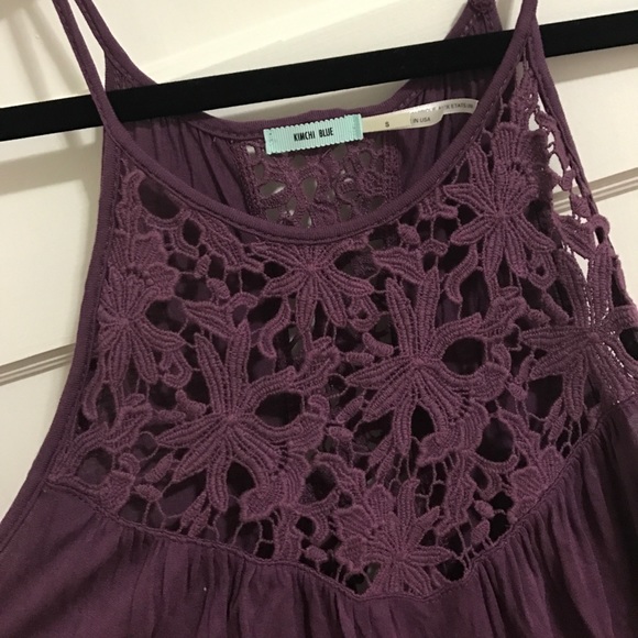 Purple Lace open back tank - Picture 2 of 3