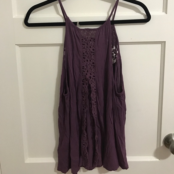 Purple Lace open back tank - Picture 3 of 3
