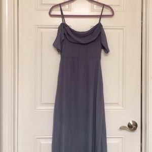 Lulus Radiance Dark Grey Maxi Dress