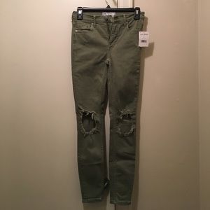 Free people army green jeans