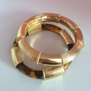 Set of 2 Lilly Pulitzer tortoise shell bangles!