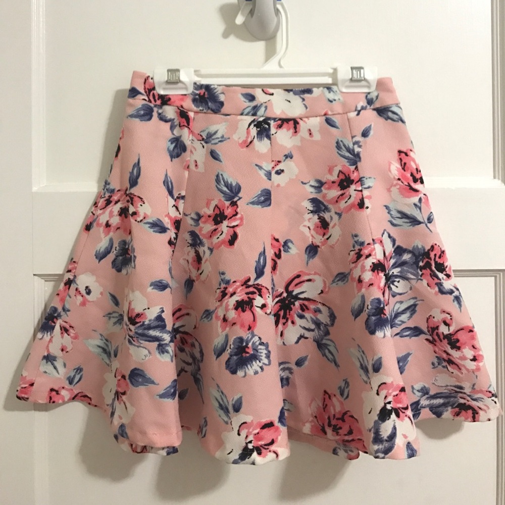Floral skater skirt