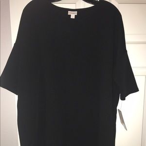 Lularoe SOLID BLACK Large Irma
