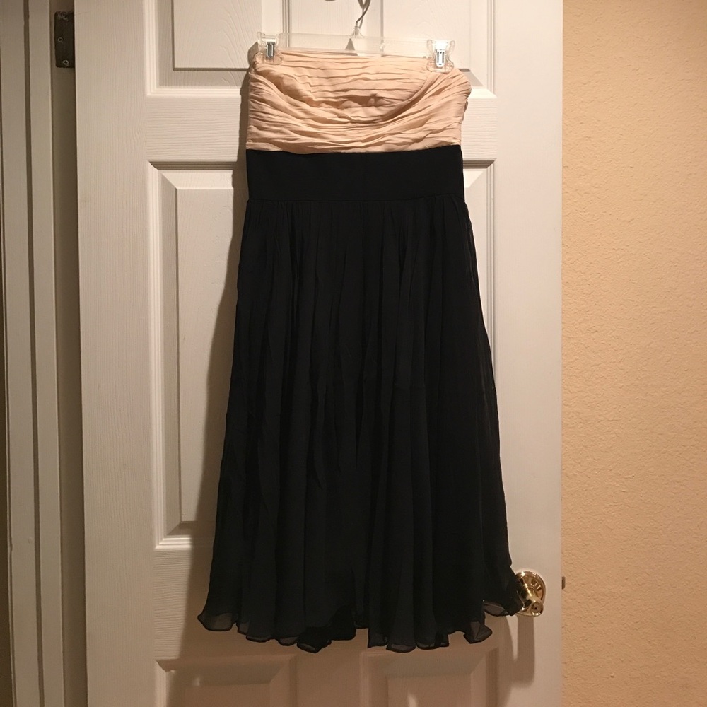 Formal chiffon two tone dress