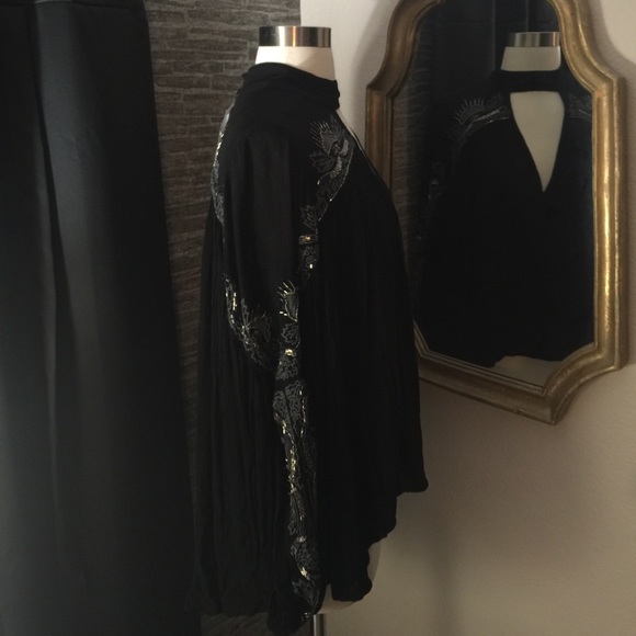 FREE PEOPLE Sweet Fantasy Hi Lo Choker Blouse Top - Picture 6 of 8